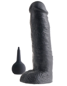 Фаллоимитатор-реалистик с имитацией семяизвержения 11 Squirting Cock with Balls - 27,9 см. - фото, цены