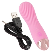 Розовый мини-вибратор Cuties 2.0 - 12,5 см. - фото, цены