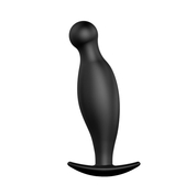 Чёрный анальный стимулятор с шаровидным кончиком - 11,7 см. - фото, цены