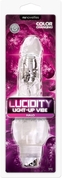 Прозрачный вибратор-реалистик Lucidity Halo Light Up Vibe - 23 см. - фото, цены
