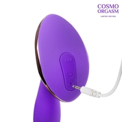 Фиолетовый вибростимулятор G-точки с широким основанием - 15,5 см. - фото, цены