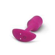 Розовая пробка для ношения с вибрацией Snug Plug 2 - 11,4 см. - фото, цены