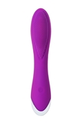 Фиолетовый вибратор с ресничками Jos Desi - 18,5 см. - фото, цены