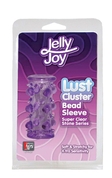 Фиолетовая насадка с шариками и шипами Lust Cluster - фото, цены