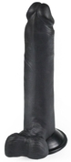 Черный фаллоимитатор-реалистик на присоске - 16,5 см. - фото, цены