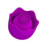 Лиловая насадка-цветок Bernie для жезлового вибратора - фото, цены