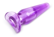 Фиолетовая анальная пробка - 8 см. - фото, цены