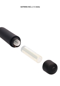 Черный гладкий стимулятор уретры с вибрацией Silicone Vibrating Bullet Plug Extra Long - фото, цены