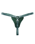 Изумрудные трусики с кольцом для насадок Emerald Panties - фото, цены
