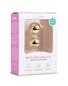 Золотистые вагинальные шарики без сцепки Ben Wa Balls - фото, цены
