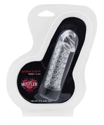 Прозрачная закрытая насадка на пенис Batman Sleeve - 11,7 см. - фото, цены