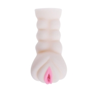 Рифленый мастурбатор-вагина из реалистичного материала - фото, цены