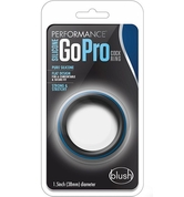 Черно-синее эрекционное кольцо Silicone Go Pro Cock Ring - фото, цены