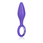 Фиолетовая анальная пробка Booty Call Booty Slider - 10,3 см. - фото, цены