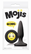 Черная силиконовая пробка Emoji Omg - 8,6 см. - фото, цены