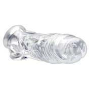 Прозрачная насадка для увеличения члена Realistic Clear Penis Enhancer and Ball Stretcher - 20,3 см. - фото, цены