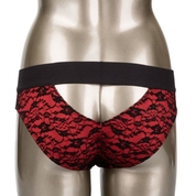 Красно-черные страпон-трусики Pegging Panty Set - размер L-xl - фото, цены