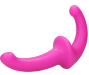 Розовый безремневой страпон Silicone Strapless Strapon - фото, цены