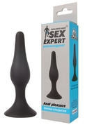 Чёрная анальная втулка Sex Expert - 10 см. - фото, цены