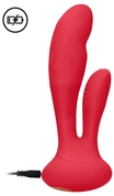 Красный вибратор G-Spot and Clitoral Vibrator Flair - 17,5 см. - фото, цены