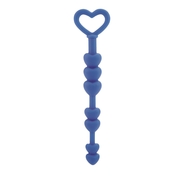 Синие анальные бусы Lia Love Beads - 17,8 см. - фото, цены