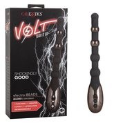 Черный анальный электростимулятор Volt Electro-Beads - 23,5 см. - фото, цены