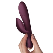 Фиолетовый вибратор-кролик Climaximum Spirit - 18 см. - фото, цены