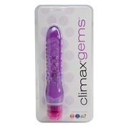 Вибратор с пупырышками Climax Gems - 16 см. - фото, цены