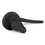 Чёрный витой анальный плаг Dog Tail Plug с хвостом - фото, цены