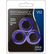 Набор из 3 синих эрекционных колец Vs2 Pure Premium Silicone Cock Rings - фото, цены