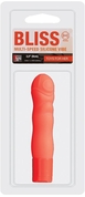 Оранжевый мини-вибромассажёр Neon Bliss Vibrator - 9 см. - фото, цены