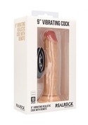 Телесный вибратор-реалистик Vibrating Realistic Cock 9 - 23,5 см. - фото, цены