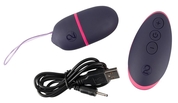 Темно-фиолетовое виброяйцо с пультом ду Remote Controlled Love Bullet - фото, цены
