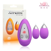 Фиолетовые виброяйца Xtreme 10f Dual Eggs - фото, цены