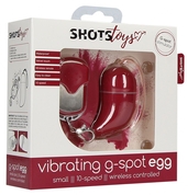 Красное виброяйцо Small Wireless Vibrating G-Spot Egg - фото, цены