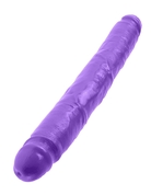 Двухголовый фиолетовый фаллоимитатор Double Dillio - 30,5 см. - фото, цены