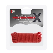 Красная веревка для связывания Bondx Love Rope - 5 м. - фото, цены