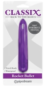 Фиолетовая гладкая вибропуля Rocket Bullet - 8,9 см. - фото, цены