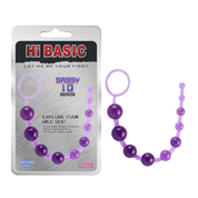 Фиолетовая анальная цепочка Sassy Anal Beads - 26,7 см. - фото, цены