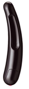 Чёрный многоскоростной дизайнерский вибромассажёр Saber - 17,5 см. - фото, цены