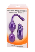 Фиолетовые шарики с вибрацией Double Happiness Personal Trainer - фото, цены
