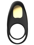 Черное эрекционное виброкольцо Edwin с пультом - фото, цены