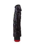 Реалистичный чёрный вибромассажер - 19,5 см. - фото, цены