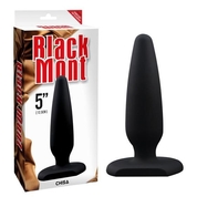 Черная силиконовая анальная пробка Black Mont - 13,5 см. - фото, цены