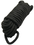Черная верёвка для бондажа и декоративной вязки - 10 м. - фото, цены