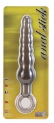 Дымчатая фигурная анальная ёлочка Anal Stick - 14 см. - фото, цены