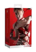 Красная веревка для связывания Thick Bondage Rope - 10 м. - фото, цены