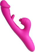 Розовый вибратор-кролик G Spot Ultra - 26,5 см. - фото, цены