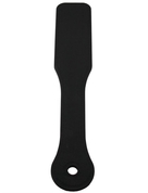 Черная гладкая силиконовая шлепалка - 33 см. - фото, цены