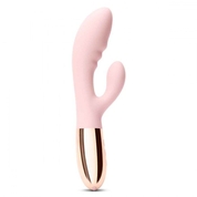 Нежно-розовый вибромассажер-кролик Blend - 20,2 см. - фото, цены